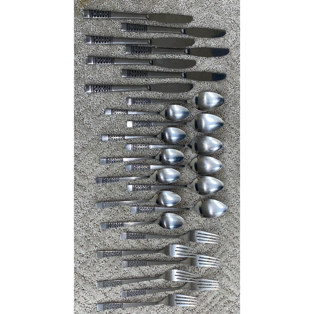 Stanley Roberts Rogers Co stainless casa vista 25 Pcs Mixed Lot Spoon Fork Knive